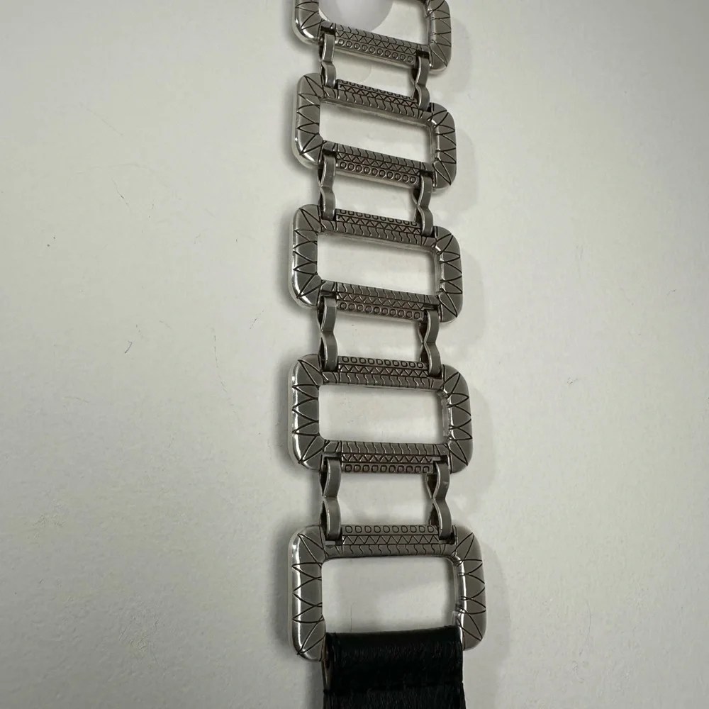 Chico's Women’s Black and Silver Belt Size M/L